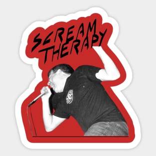 Scream Therapy Podcast Screamer transparent design Sticker